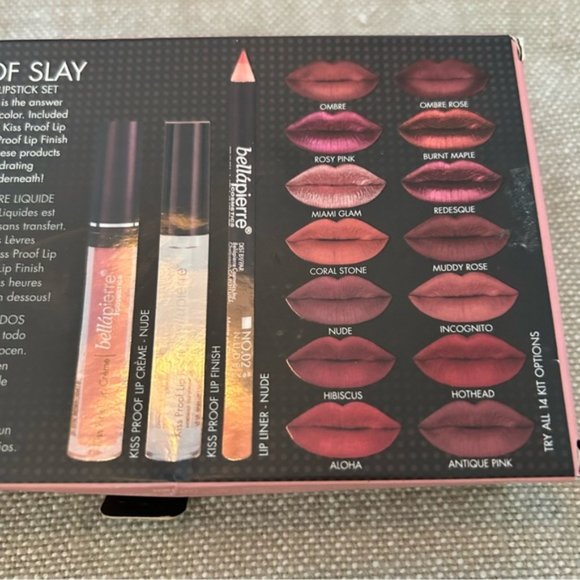 Bellapierre Cosmetics Kiss Proof Slay Kit- NUDE- NIB - Picture 4 of 5